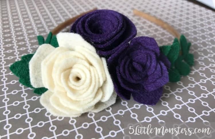 cricut flower headband