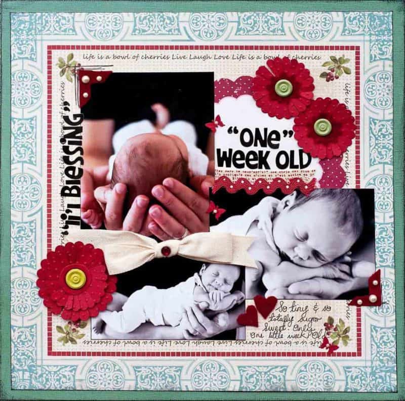 baby scrapbook pages