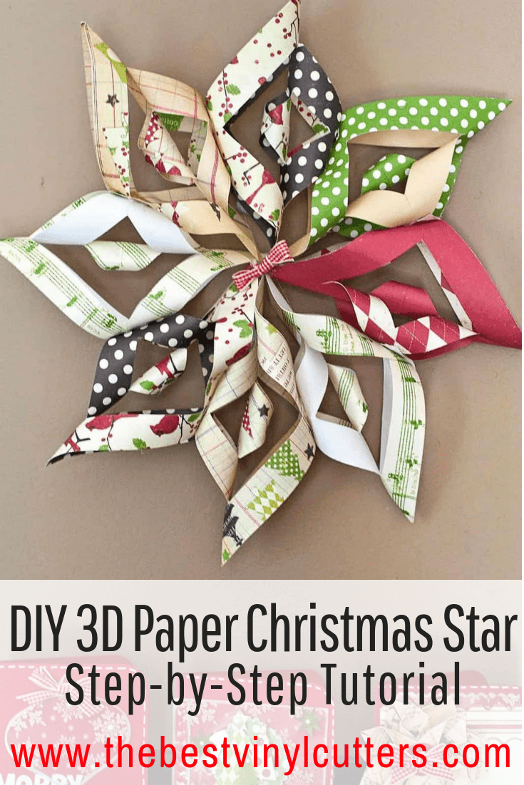 DIY 3D Christmas Star Decor Tutorial