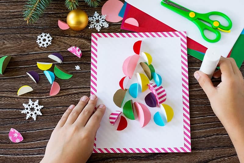 DIY Kids Christmas Card Craft