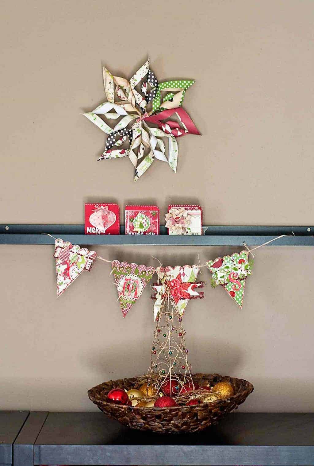 DIY Paper Christmas Star Decoration