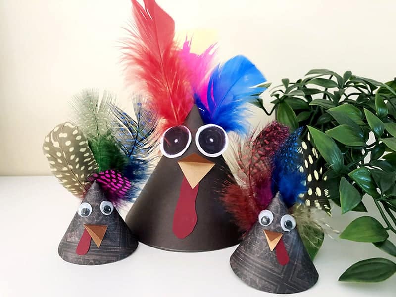 DIY thanksgiving turkey craft idea for kids