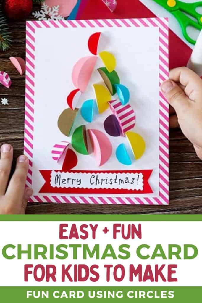 Easy DIY Christmas Card Idea for Kids to Make (Handmade)