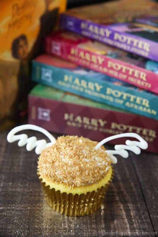 Harry Potter Golden Snitch Cupcakes