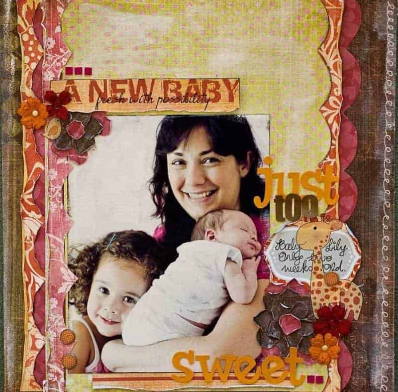 baby girl scrapbook ideas