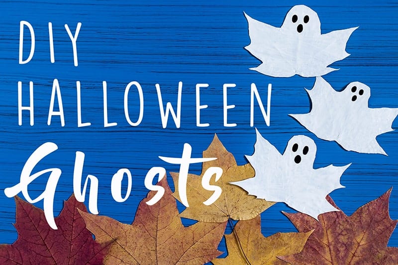 Maple Leaf Halloween Ghost Instructions