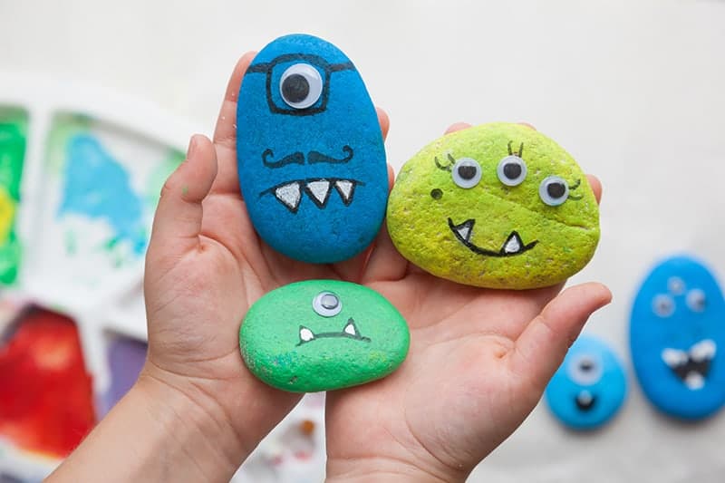 Easy DIY Stone Monsters Craft for Kids