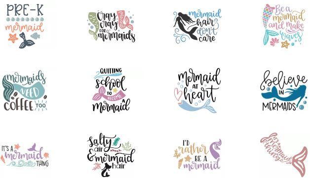 Download Collection Of The Best Free Mermaid Svg Files On The Web PSD Mockup Templates