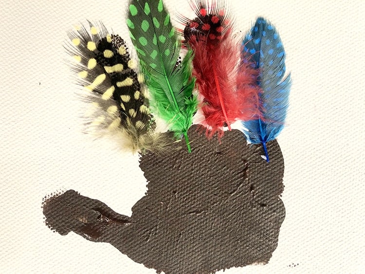 kids craft for thanksgiving -turkey handprint