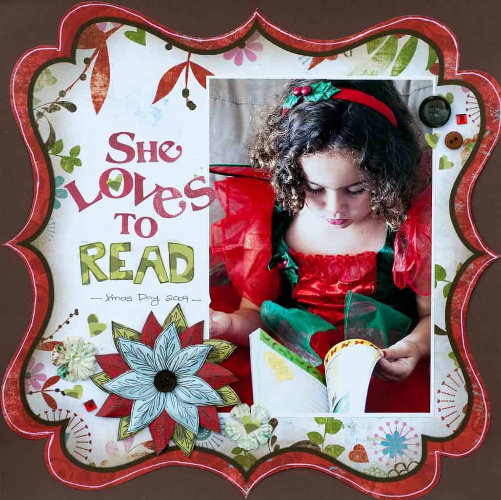 christmas scrapbook layouts