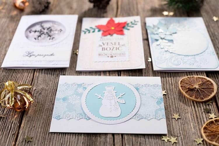 Christmas handmade cards with the Cricut Maker