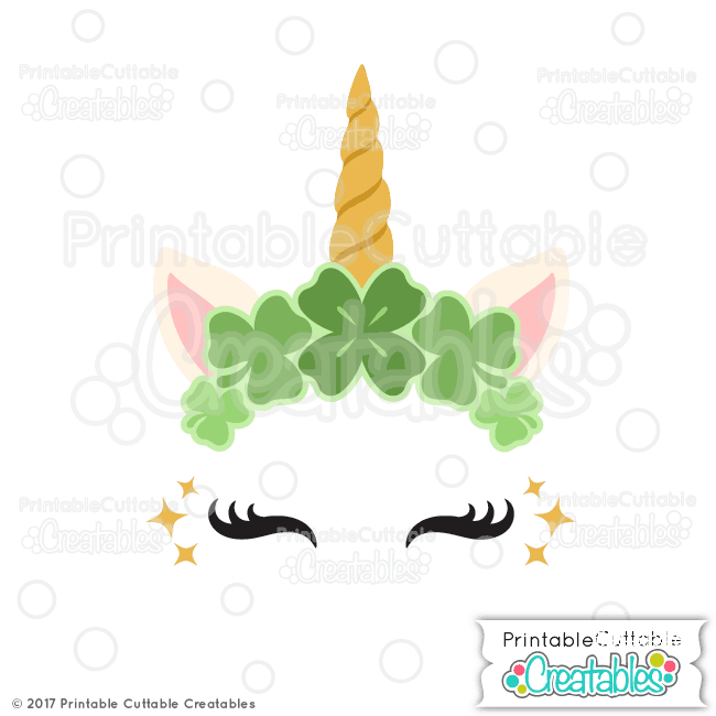 St Patricks Day Unicorn Free Cut File for Silhouette