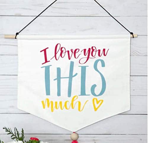 Flocked vinyl banner