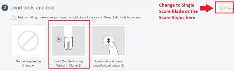 How to change the tools in Cricut Design Space