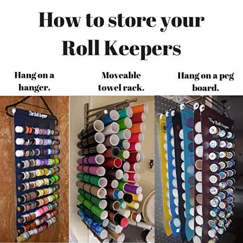 or Over The Door Organizer for Any Room YeeBeny Craft Storage Organizer Vinyl Roll Holder Vinyl Holders for cricut Storage Studio Hanging Organizer Storage with 48 Roll Compartments Wall 