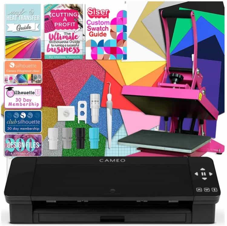 Cameo 4 and pink heat press bundle