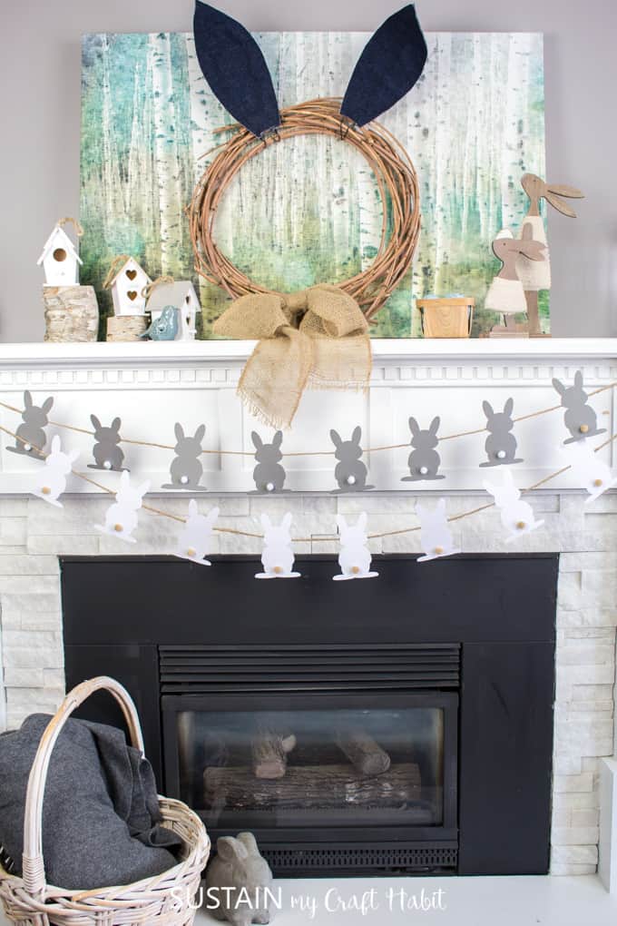 Bunny Garland with Cricut by Sustain My Habit