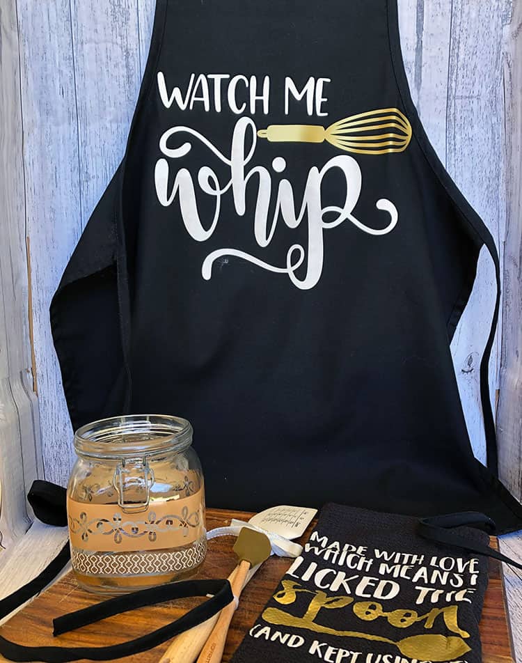 Diy Custom Htv Kitchen Apron With A Cricut Maker