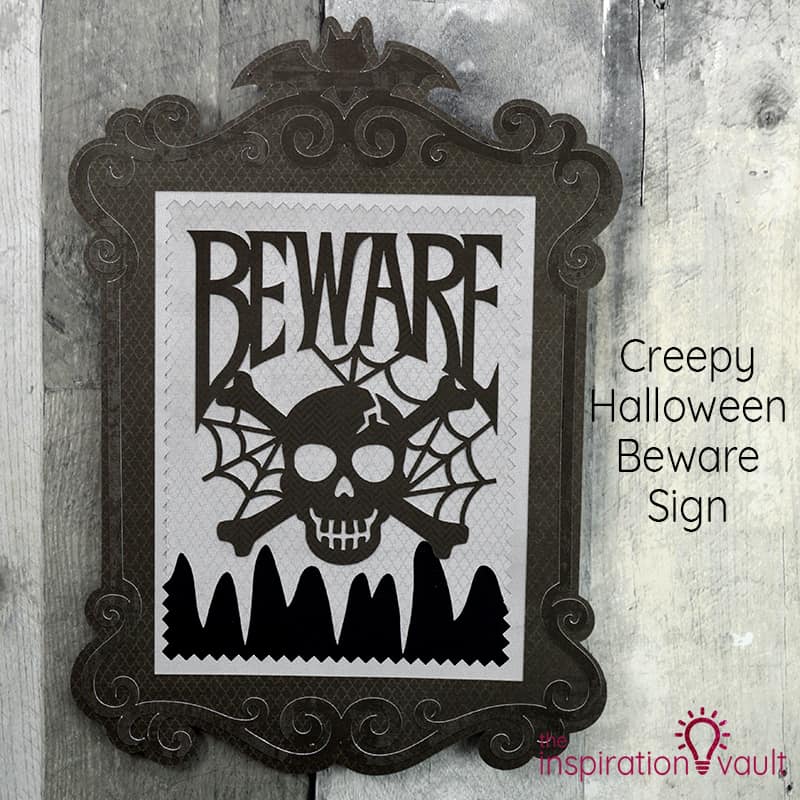 Creepy Halloween Beware Sign