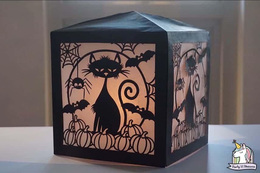 DIY Cricut Halloween-Paper-Lantern