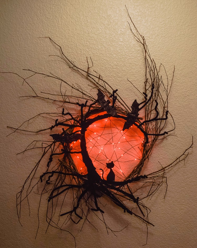 Spooky Tree Halloween Wreath