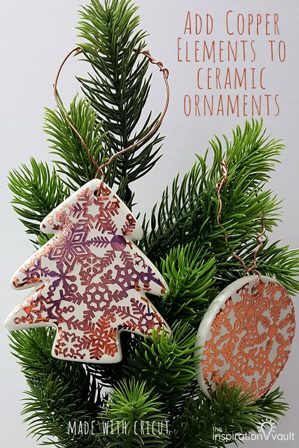 Copper Accent Ceramic Ornaments