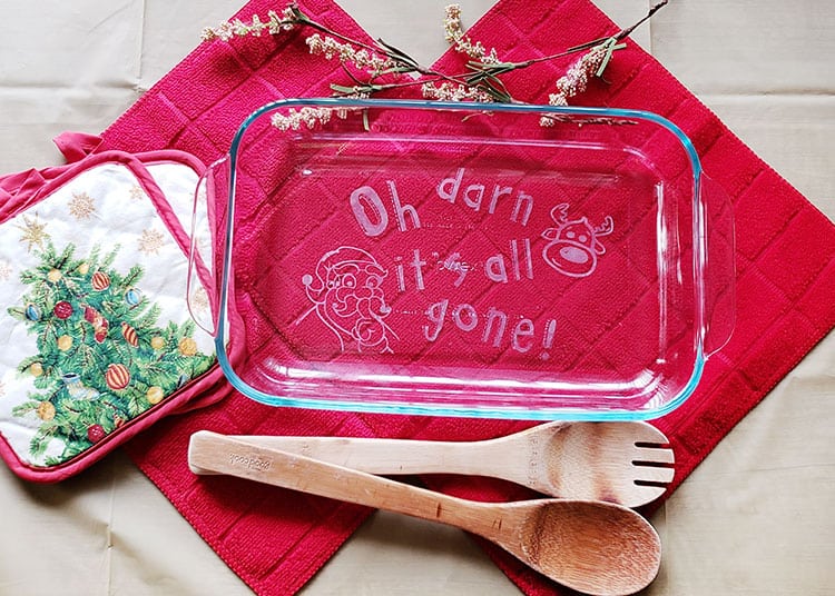 DIY Etched Casserole Dish