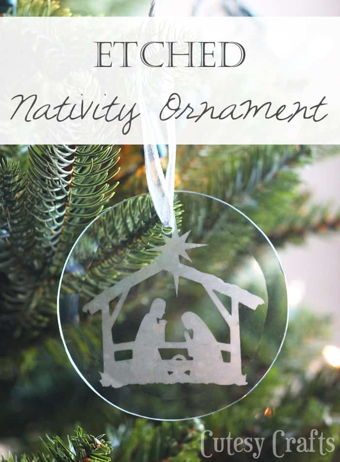 Etched DIY Nativity Ornament
