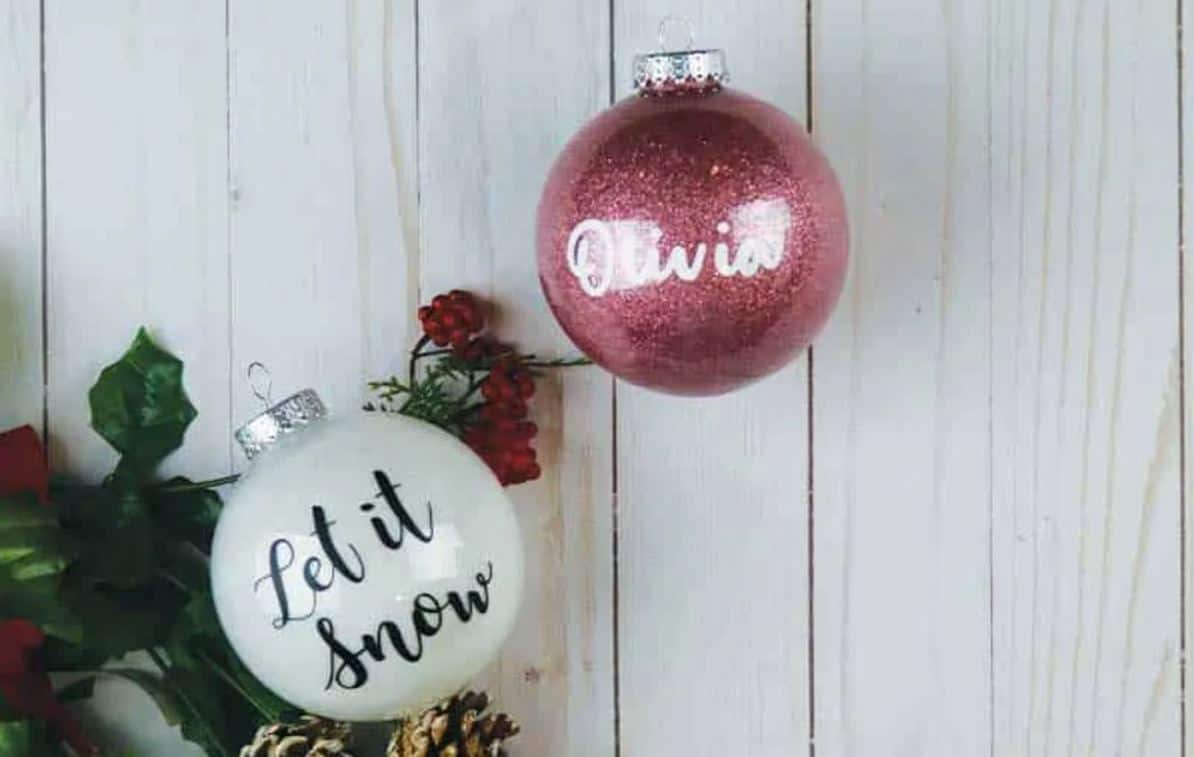 Glitter Ornaments