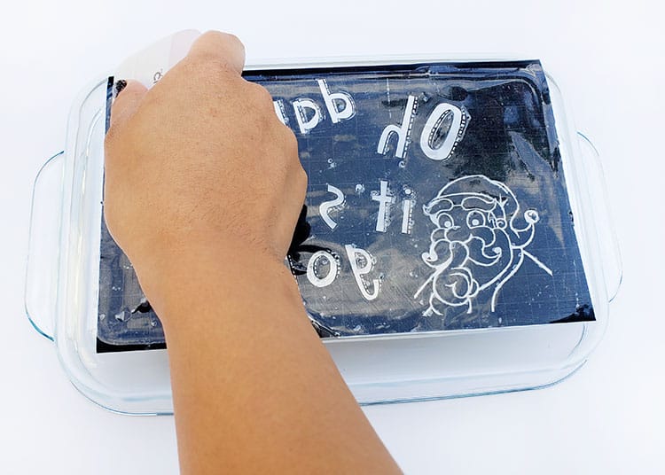 Stencil Etching Cream Pyrex Dish Tutorial