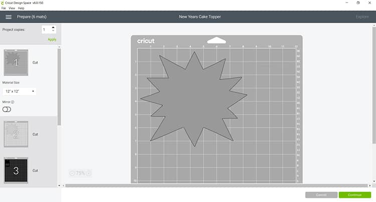 Color element with mat