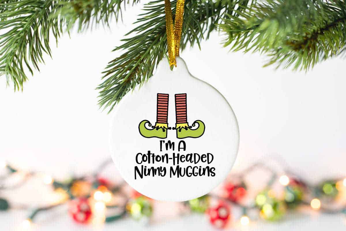 Personalized Ceramic Christmas Ornament