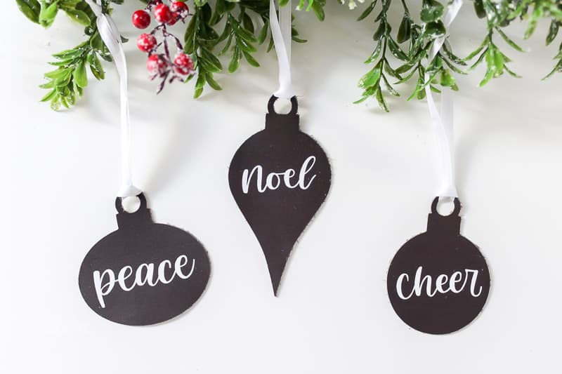 Simple DIY Leather Christmas Ornaments