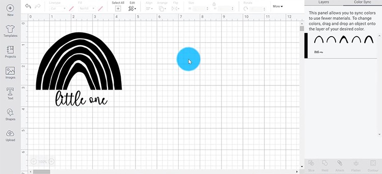 Select Color Sync in Layers Panel