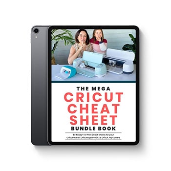 Cricut Cheat Sheet  PDF Book on iPad