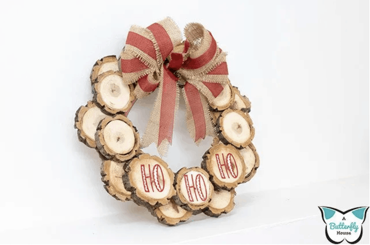 Wood Slice Wreath