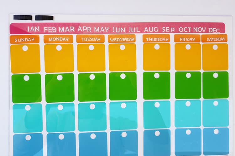 Add-Magnetic-Strips-to-DIY-Acrylic-Calendar