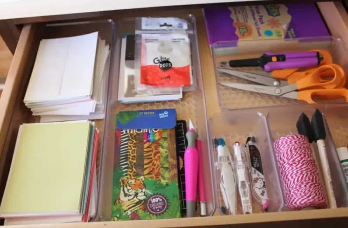 Craft drawer organizer