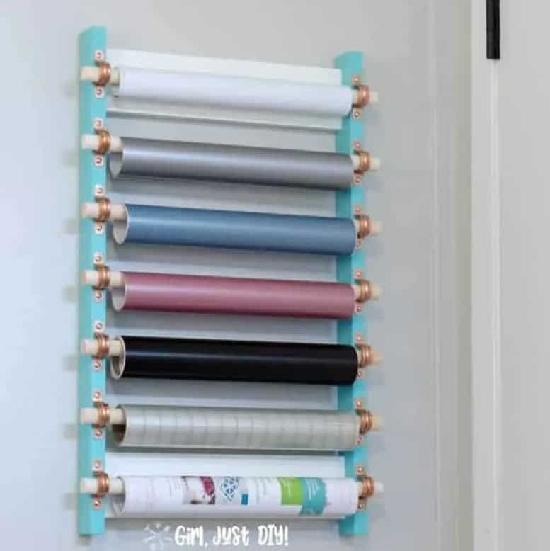 DIY Craft Vinyl Storage Rack