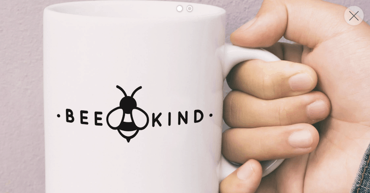 Be Kind Vinyl Sticker Mug