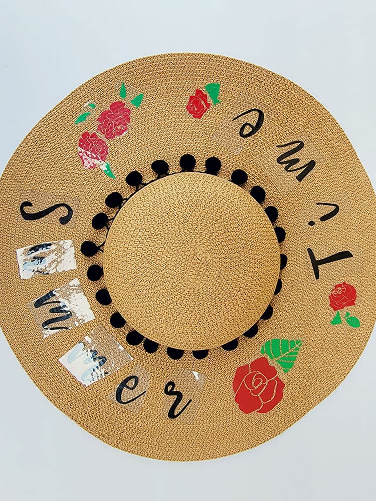 Cricut Summer Hat with HTV