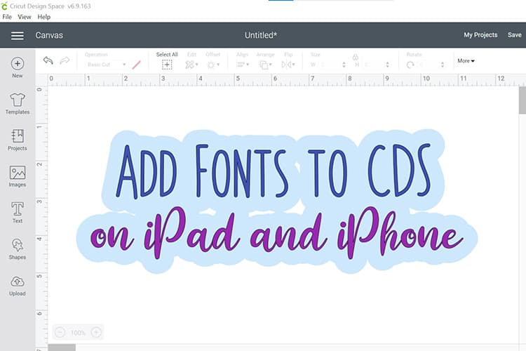 How to Add Fonts to Cricut Design Space on iPad & iPhones