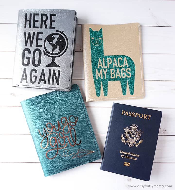 DIY Cricut Passport Covers