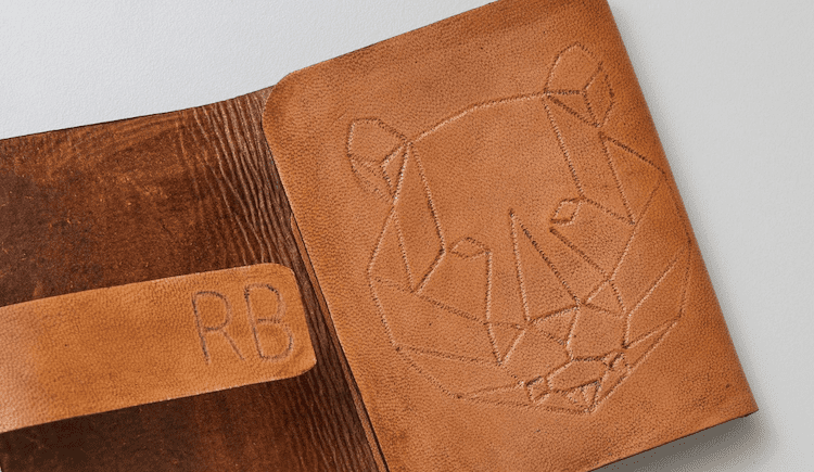 Personalized Debossed Leather Wallet