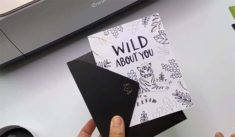 Wild About You Cricut Card