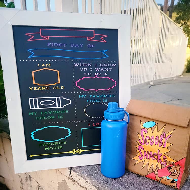 Cricut Back to School Chalkboard Sign