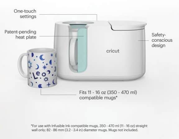 Cricut Mug Press Features