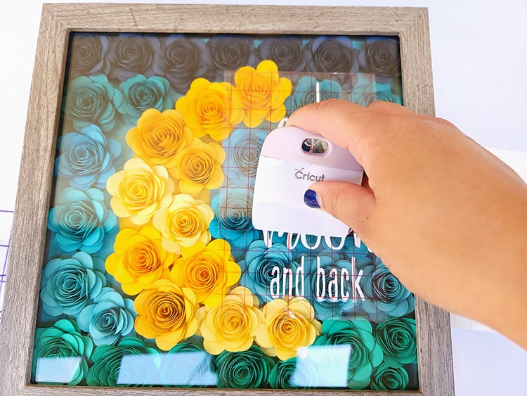 Paper Flower Shadow Box Tutorial