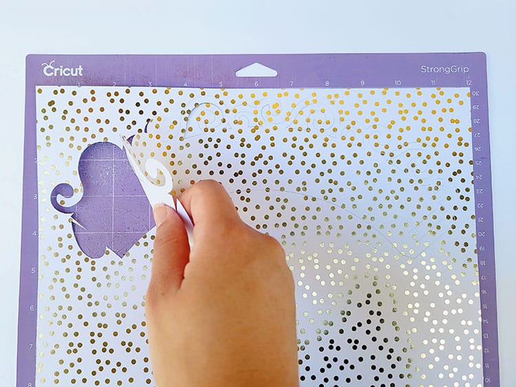 Removing-cardstock-from-mat