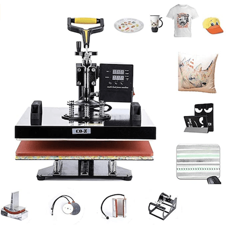 CO-Z 5 in 1 Pro Heat Press Machine